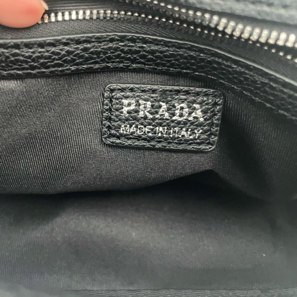 Fashion Black Pebbled Leather Crossbody Bag - Picture 4 of 12